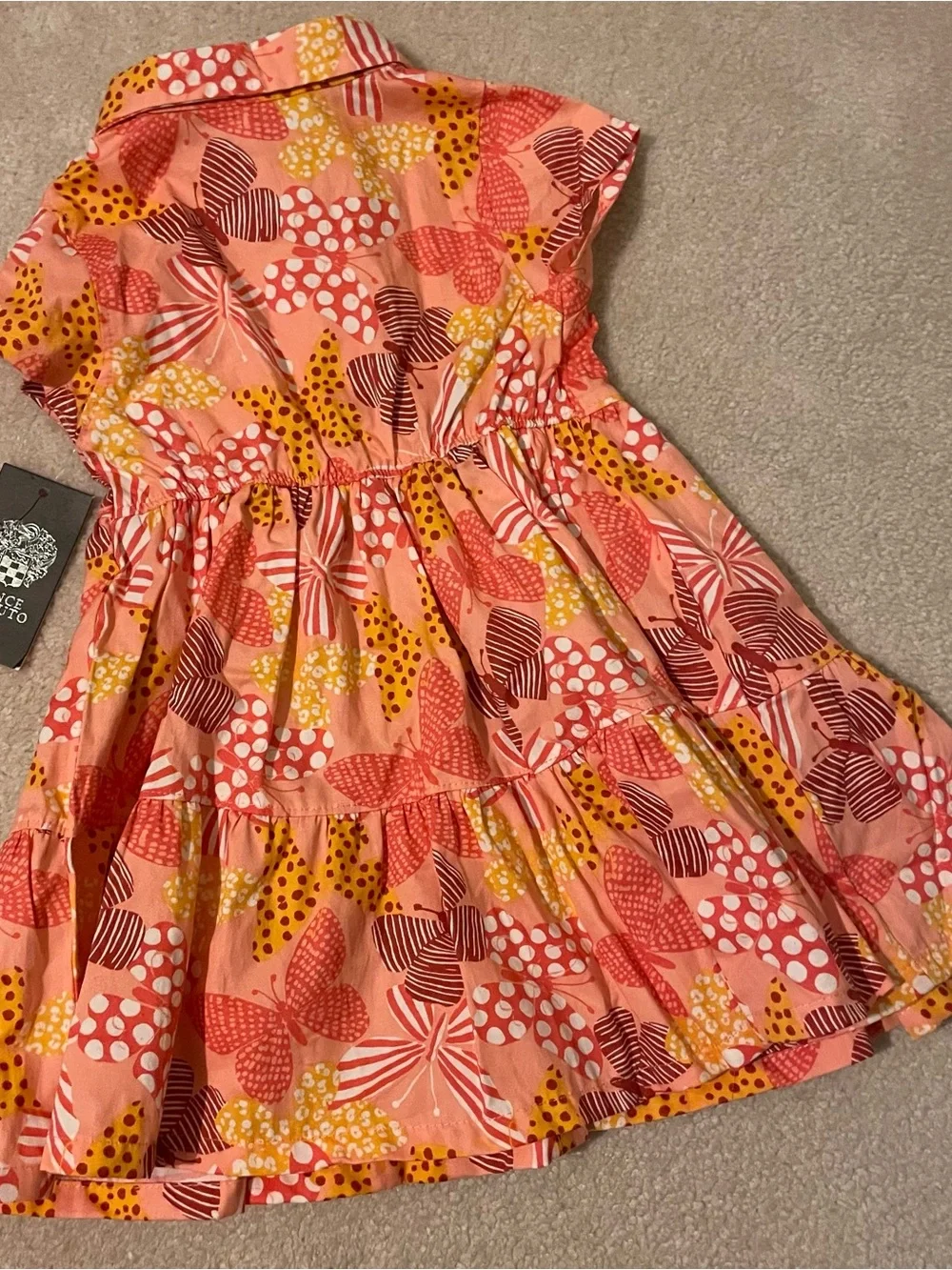 VINCE CAMUTO cotton butterfly dress 2T NWT